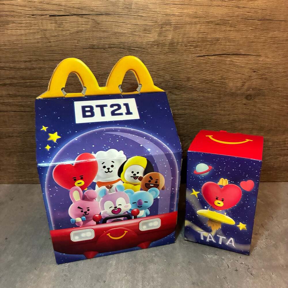 2026 McDONALD'S X BTS BT21 HAPPY MEAL TOY TATA with Happy Meal Army Box